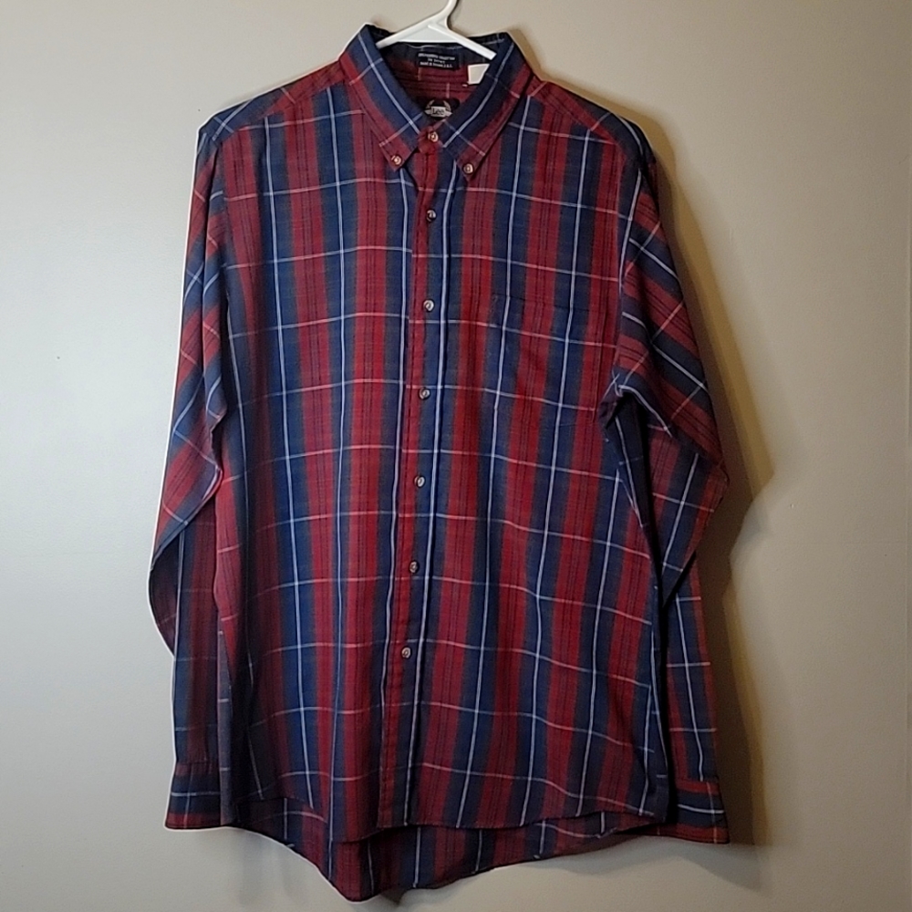 Lee Long Sleeve Button Plaid Flannel